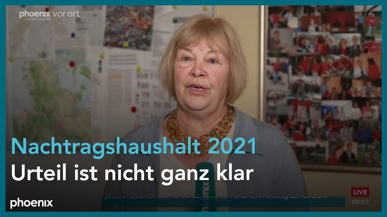 phoenix tagesgespräch mit Bettina Hagedorn zum Nachtragshaushalt 2021 am 23.11.23