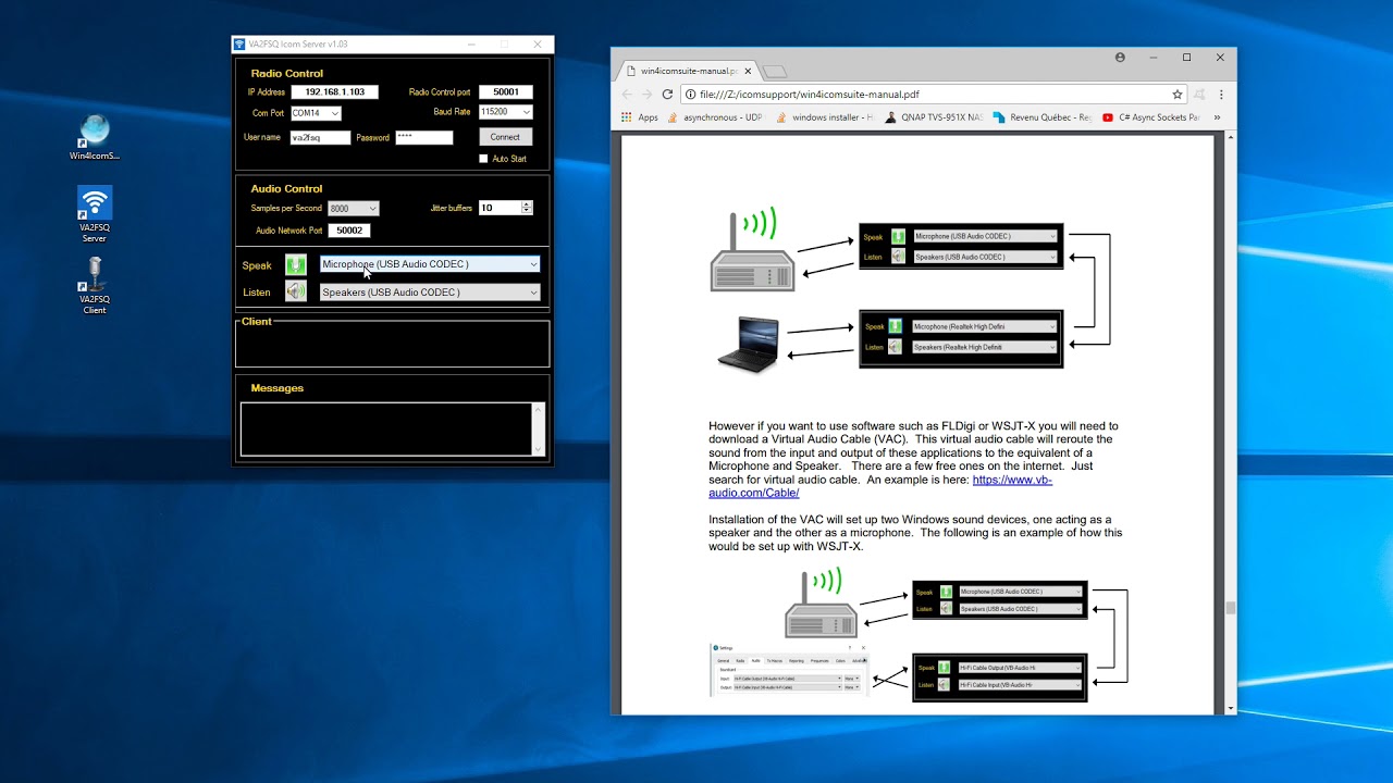 Win4IcomSuite Installation and Networking