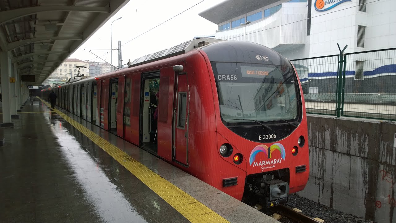 🇹🇷 Istanbul, Marmaray Suburban Railway, Sirkeci–Ayrılık Çeşmesi, Hyundai-Rotem TCDD E32000 EMU[2014]