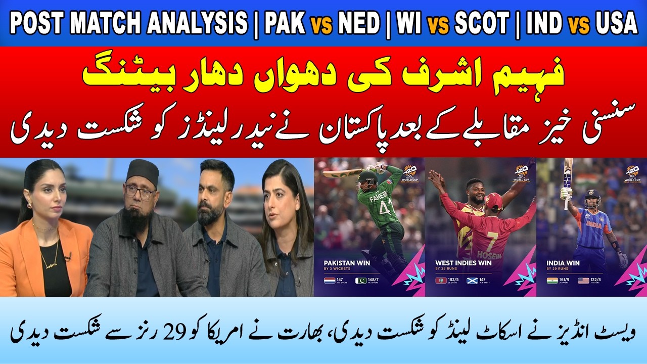 PAK vs NED | Post Match Analysis | PAK beat NED | INDIA beat USA