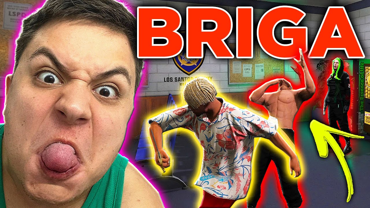 BRlGA NA DELEGACIA no GTA RP 😂 (Paulinho O LOKO)