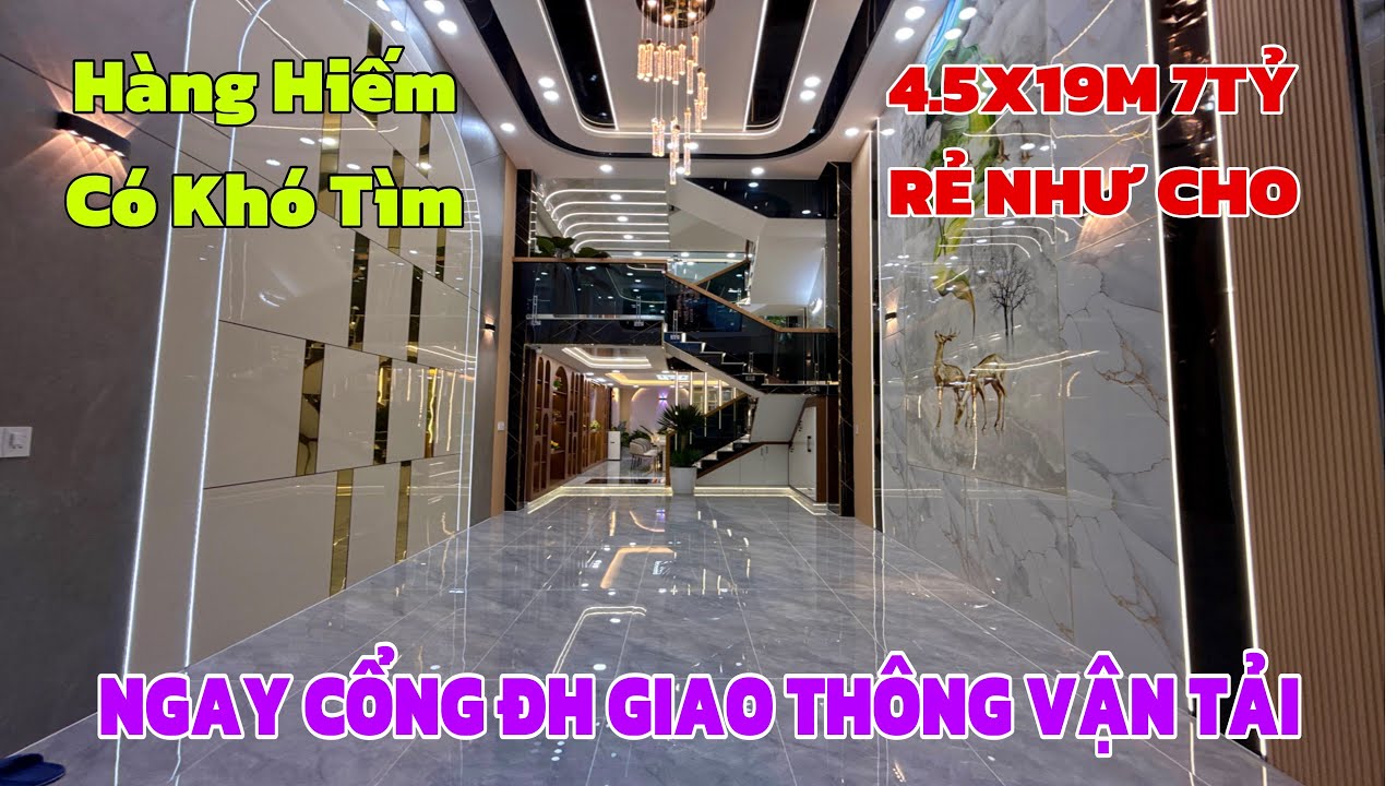 Bán nhà quận 12 | Nhà sát ĐH Giao Thông Vận Tải 4.5 x 19m 4 lầu Thiết Kế Đẹp Mê Ly 7 tỷ kiếm đâu ra