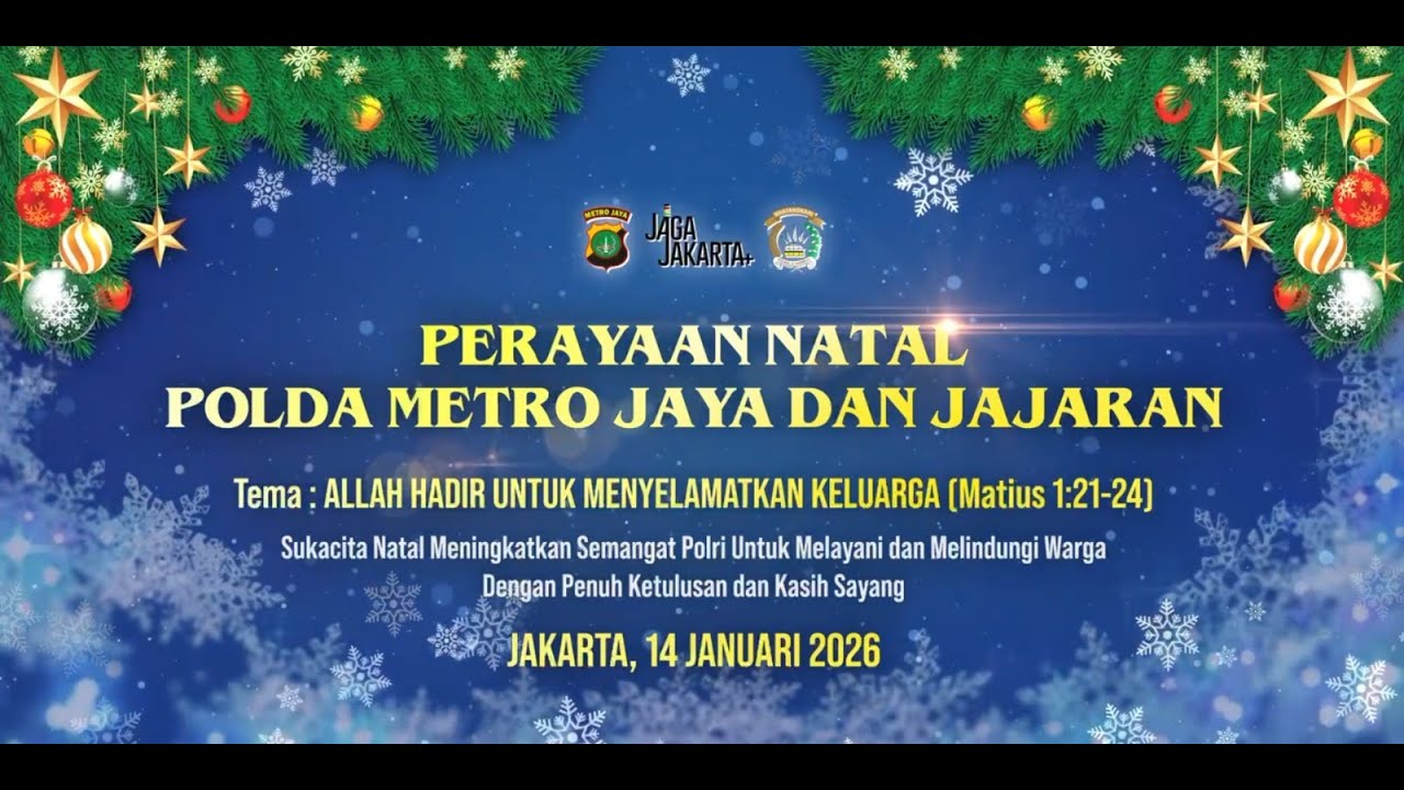 Perayaan Natal Tahun 2025 di Jajaran Polda Metro Jaya