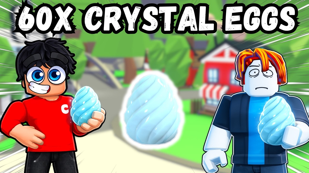 WIR &Ouml;FFNEN 60 CRYSTALL EGGS MIT DER COMMUNITY in ADOPT ME!