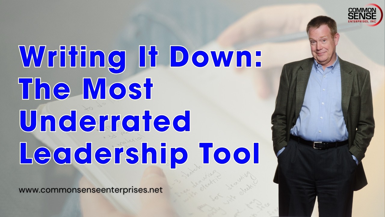 Writing It Down: The Most Underrated Leadership Tool