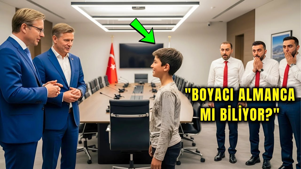 CEO AYAKKABI BOYACISIYLA ALAY ETTİ. AMA ONU ALMAN İŞ ADAMLARINI SELAMLARKEN GÖRÜNCE ŞOKE OLDU
