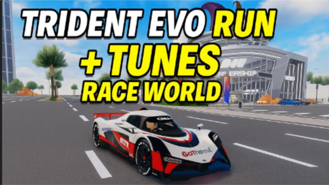 1:09.265 Cardinal Route! NEW Trident Evo (Solus GT) + Tunes | Drive World Roblox
