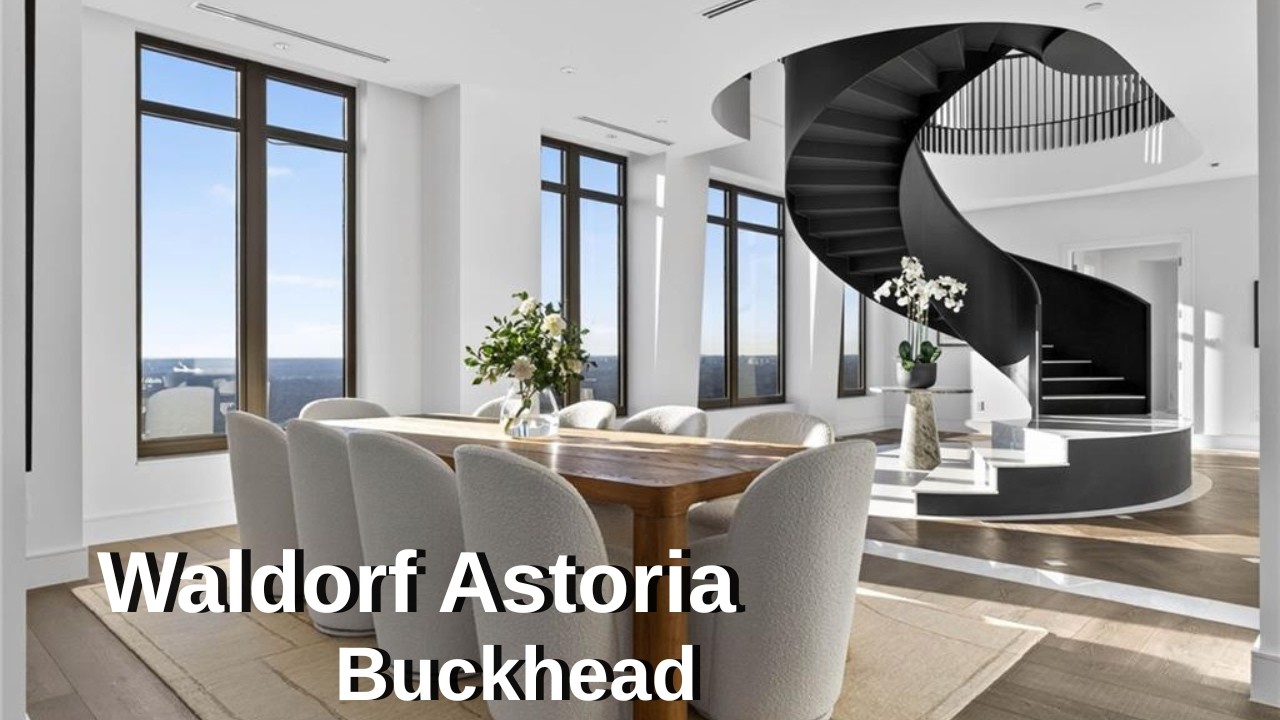 $9.8 Million INCREDIBLE Waldorf Astoria Buckhead Penthouse I Atlanta Luxury Homes