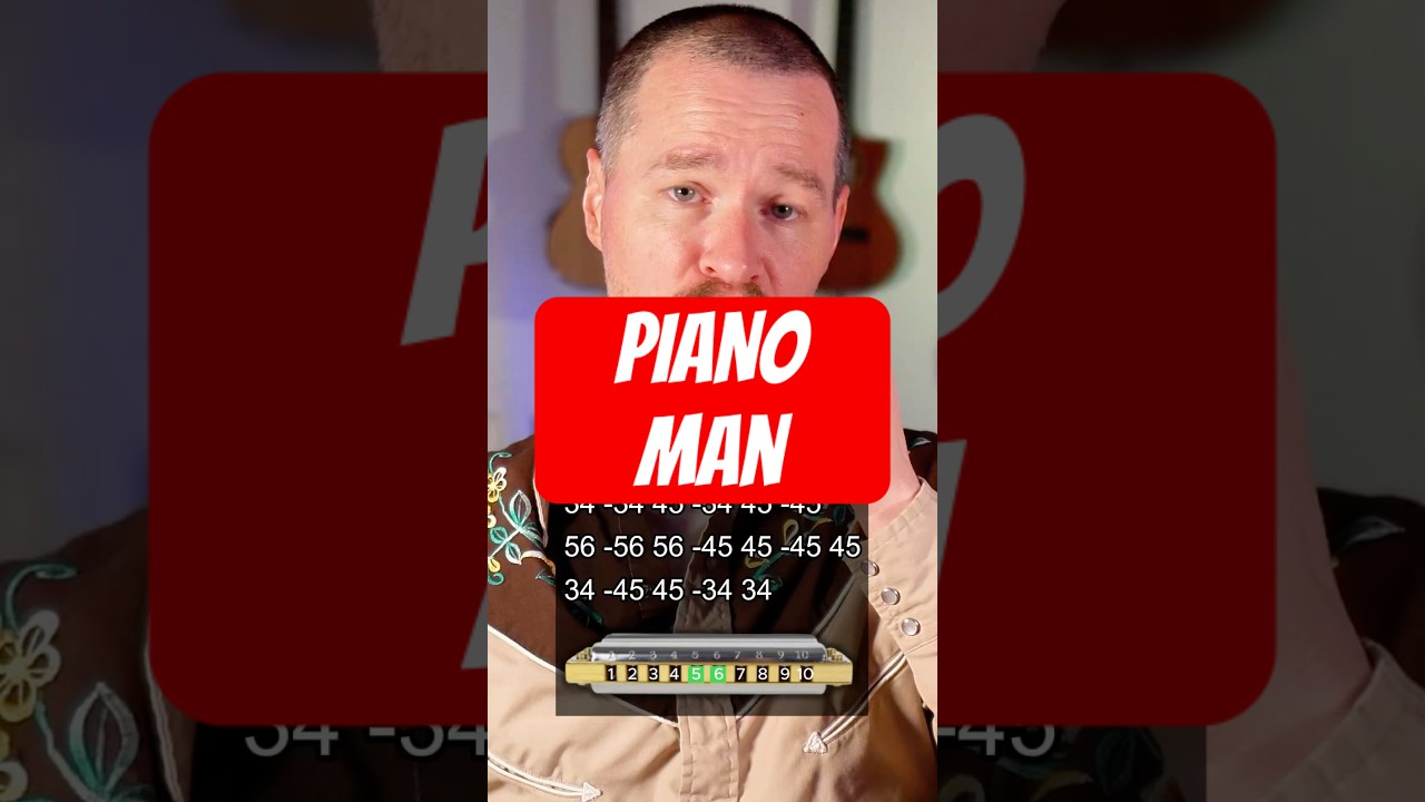 Piano Man Harmonica Tutorial #harmonica #tutorial