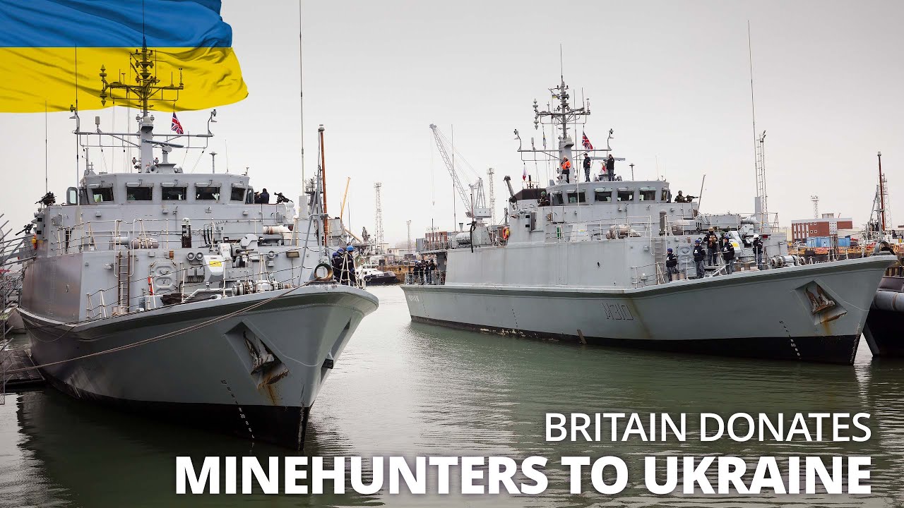 Ukrainian minehunters arrive in Portsmouth