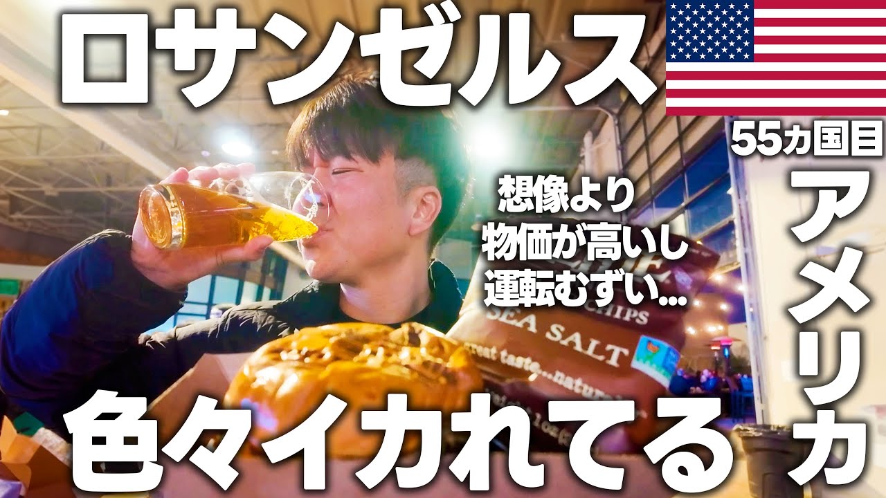 ロサンゼルスで無料駐車場を探しながらドライブ🇺🇸全米大二の都市は想像よりイカれていた。物価が高いし、治安はかなり悪い。