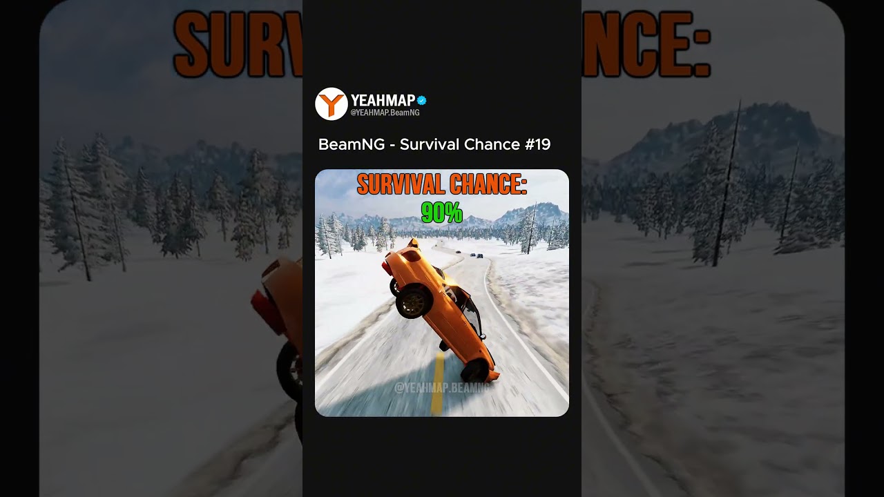 BeamNG.drive Survival Chance (With Dummies) | Realistic Car Crashes #19