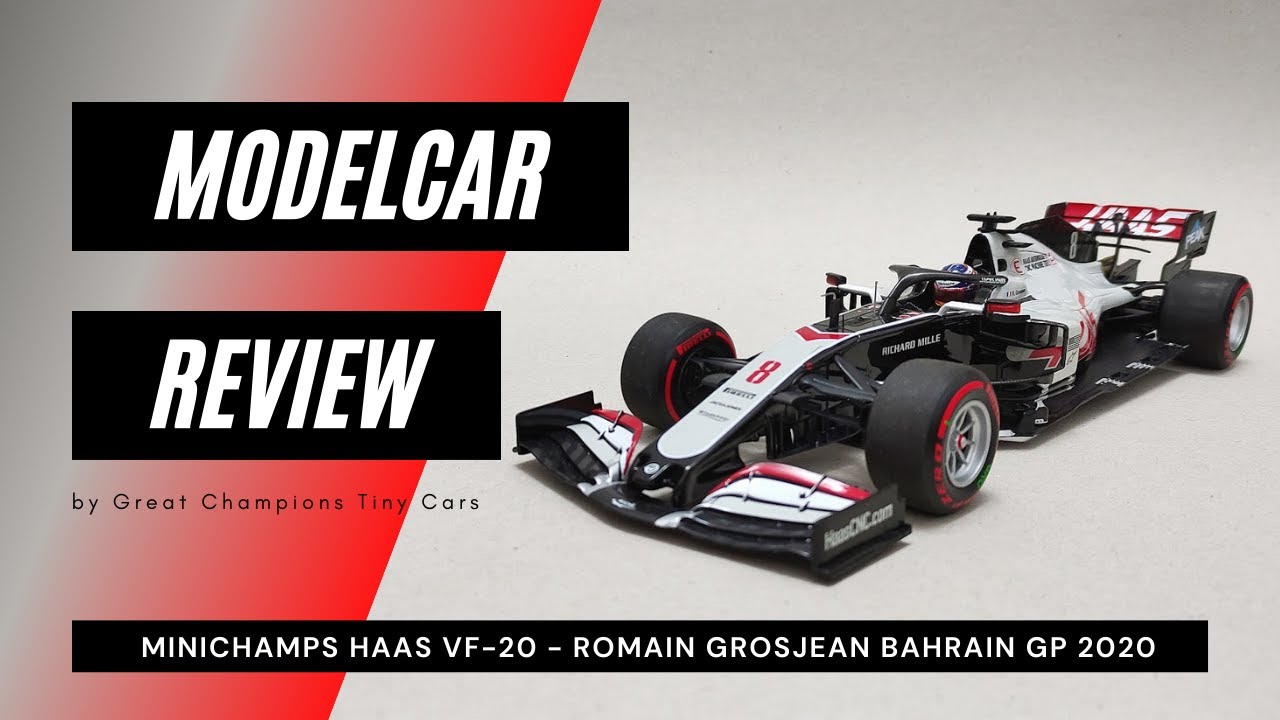 REVIEW Minichamps 1:18 Diecast HAAS - Ferrari VF-21 F1 modelcar, Romain Grosjean Bahrain GP 2020