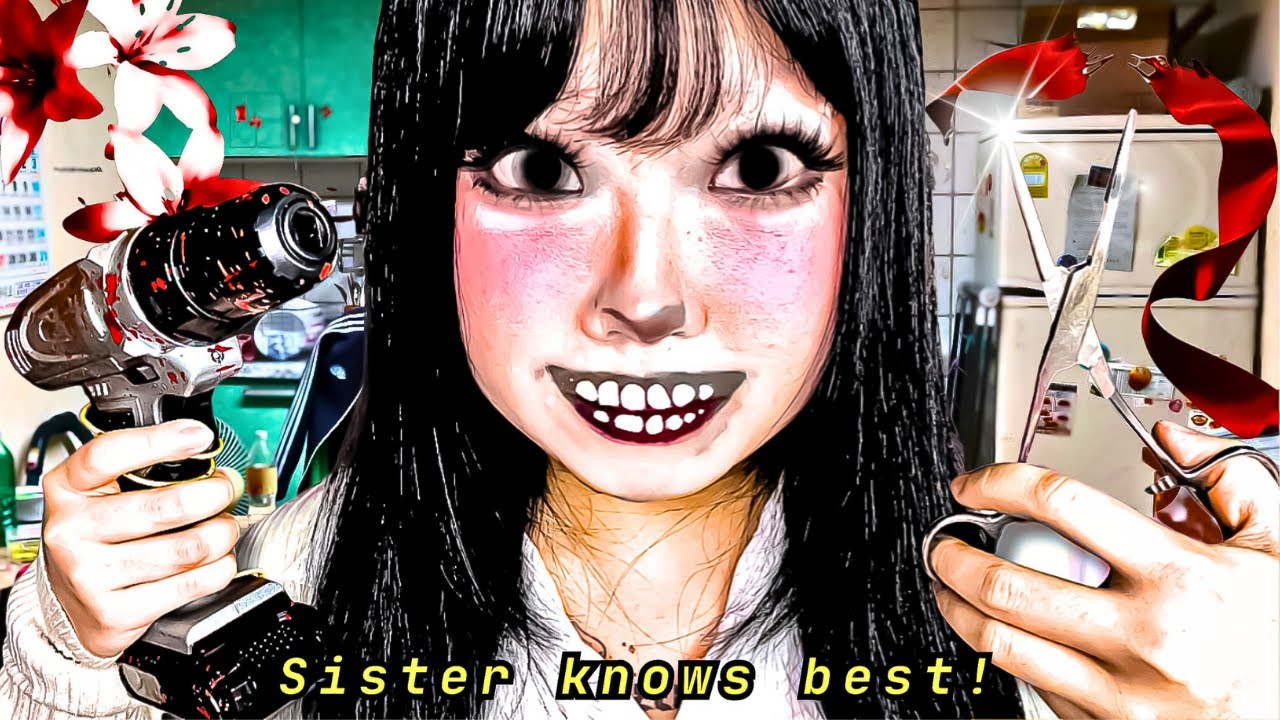 Your PERFECT Sister makes You HORRIBLY Beautiful🪚&hearts;️ ASMR Horror Roleplay