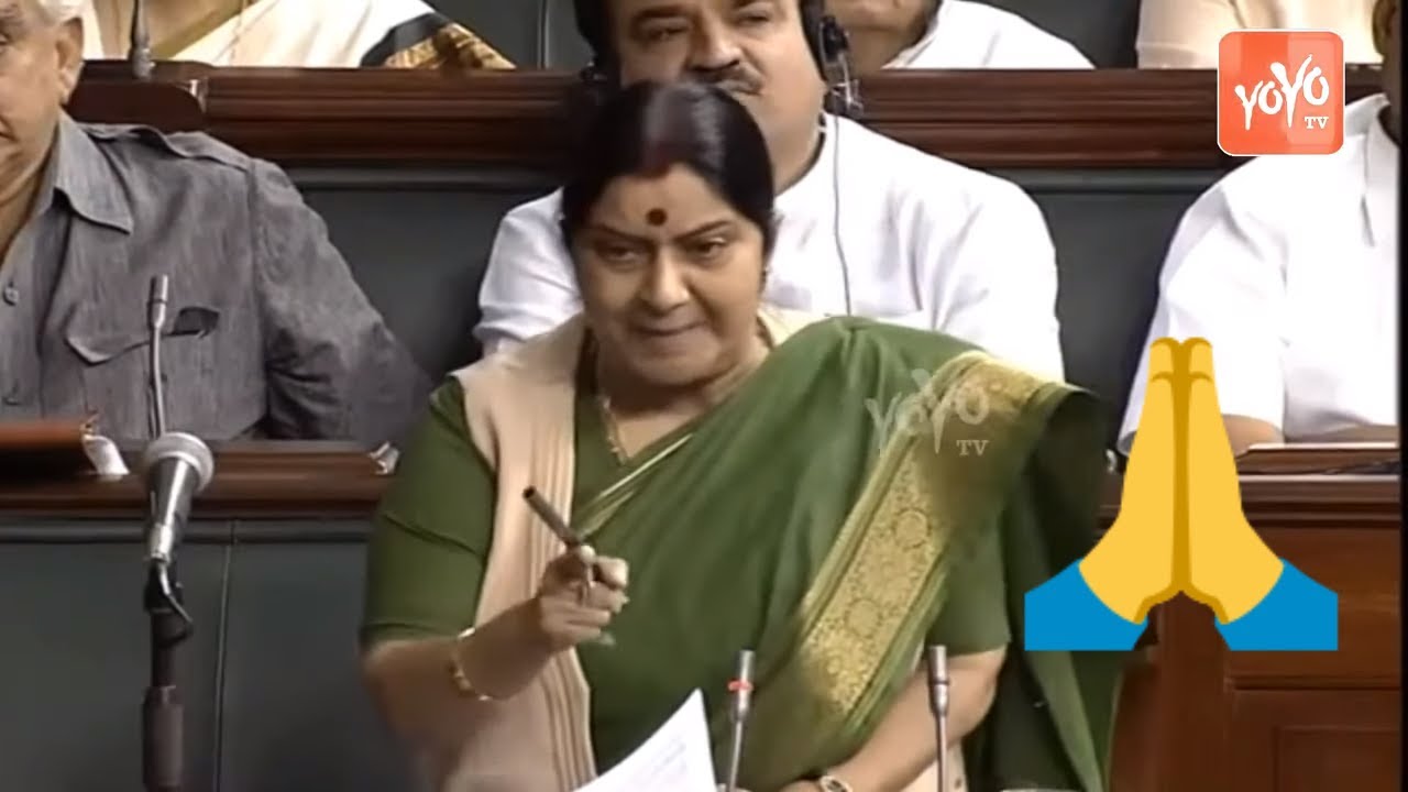 Sushma Swaraj Extraordinary Speech 👌👌👌In Parliament | Amit Shah | PM Modi | BJP | YOYO TV Channel