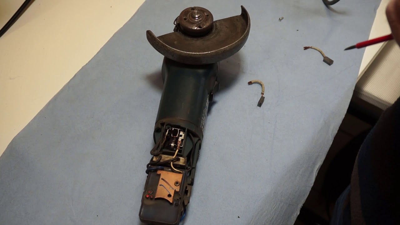 Diagnostique / Dépannage meuleuse d'angle Bosch GWS 14-125 C / Charbons ?
