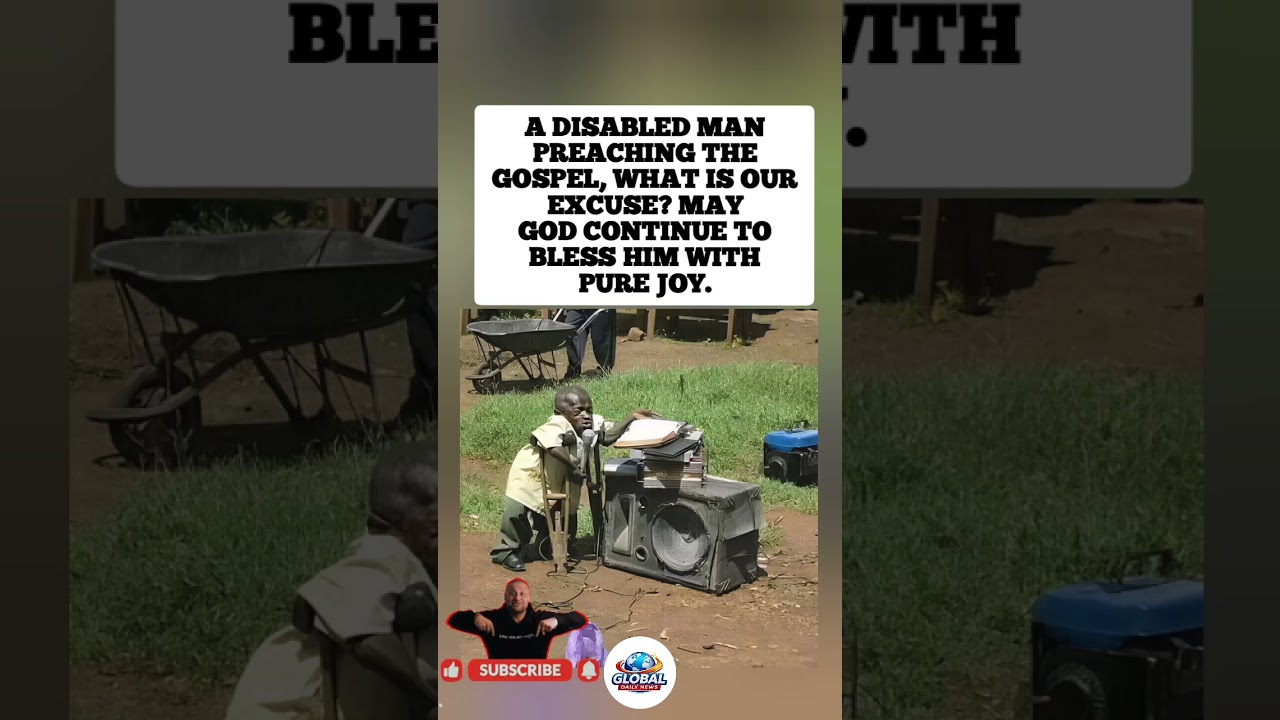 A DISABLED MAN PREACHING THEGOSPEL, WHAT IS OUR EXCUSE? #viral #shorts