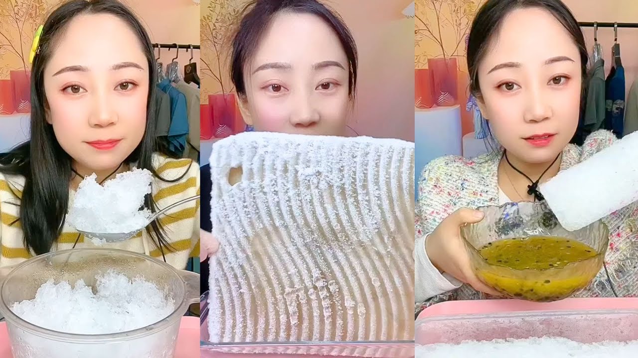 Handmade Shaved Ice Eating Show | Calm Ice ASMR Mukbang #8