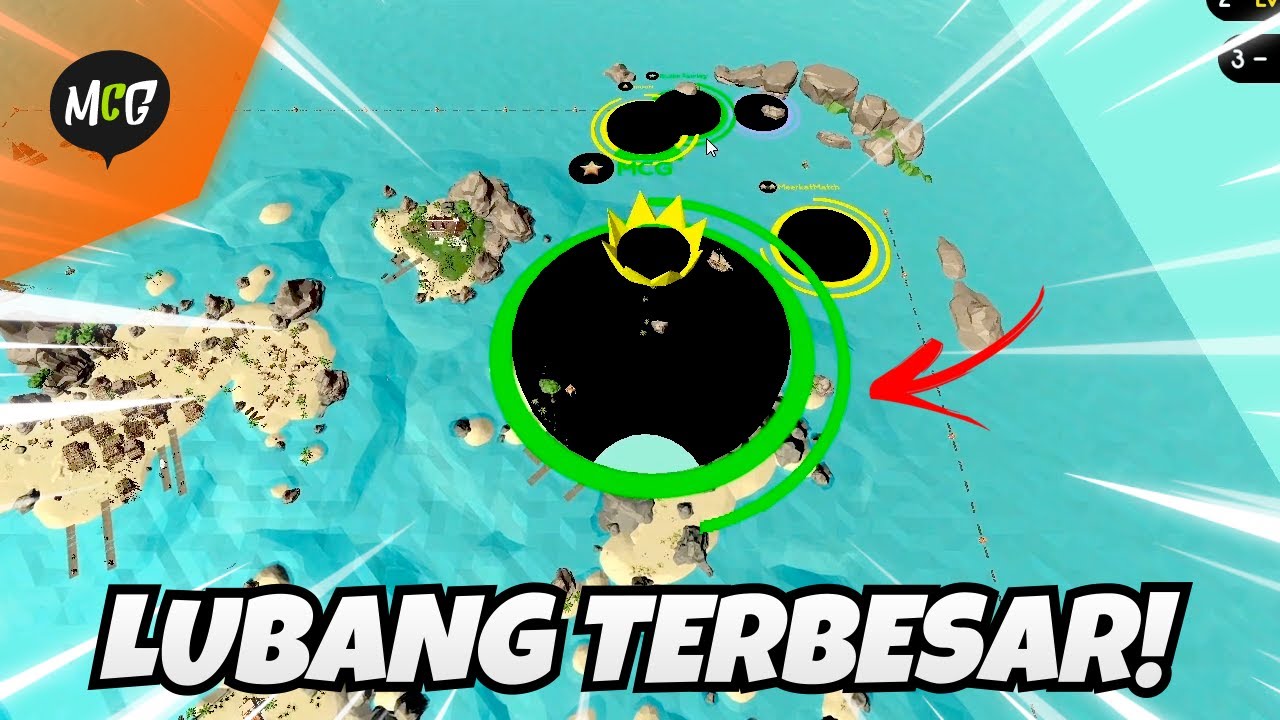 Menjadi Lubang Terbesar! - Hole.io Indonesia - Part 1