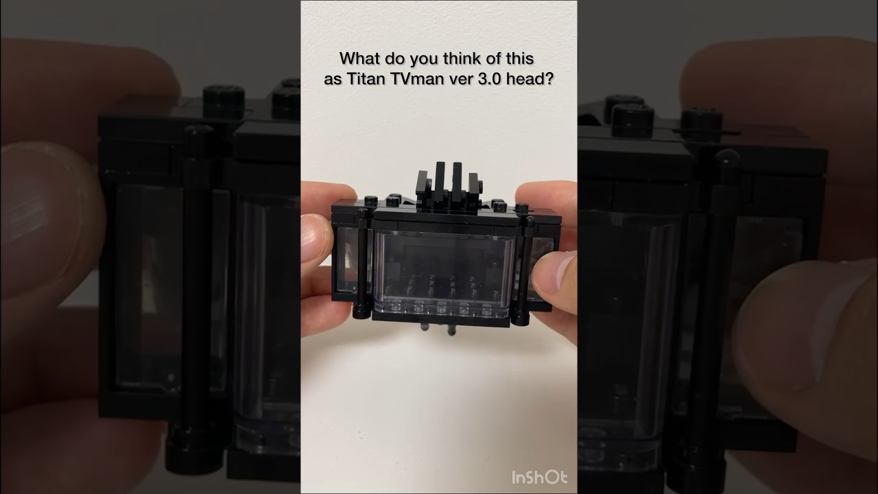 Titan TVman ver 3.0 head in Lego idea #legomoc #skibiditoilet #titantvman #dafugboom