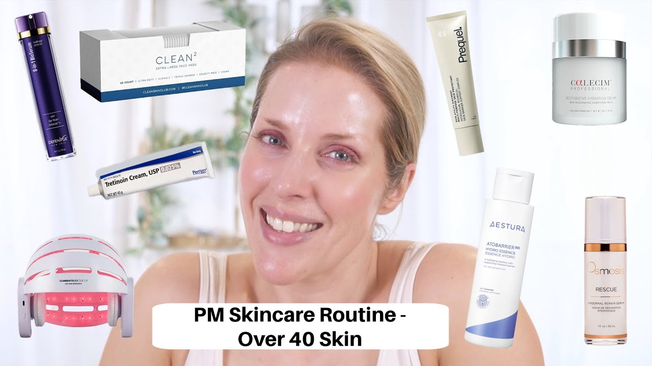 UPDATED PM SKINCARE ROUTINE | OVER 40 SKIN