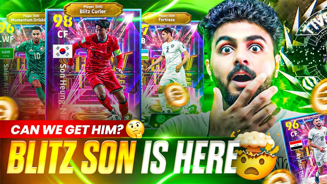 103 BLITZ SHOWTIME SON PACK OPENING🤯 | 7,000 COINS🔥 | 1st BOOSTER CARD OF SON🥵 | 100 PLAYERS PACK🥶