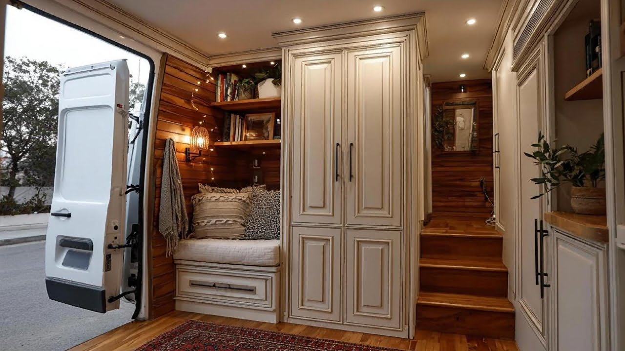 Tiny Parisian Apartment on Wheels  | Luxury French Van Life & Compact Living