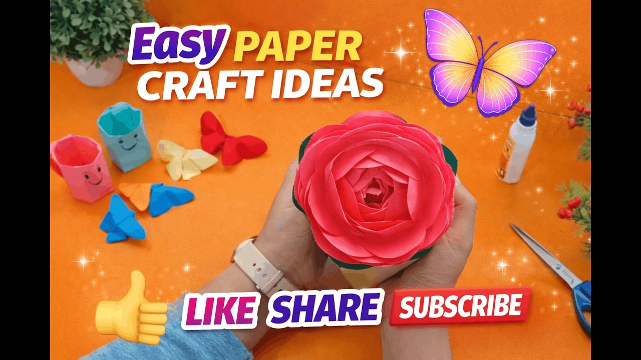 Top Easy Paper Craft Ideas for Kids & Beginners | DIY at Home #artandcraft #papercrafts