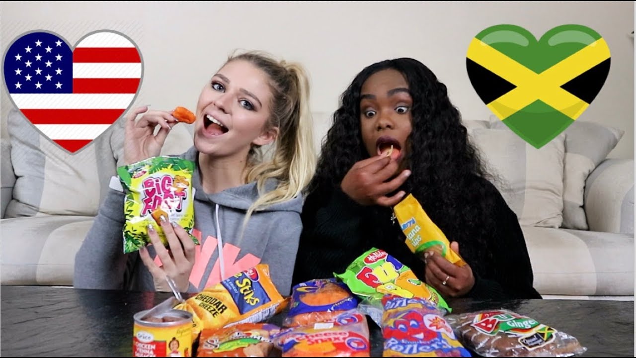 American Tries Jamaican Snacks