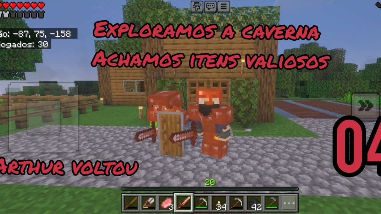 #4 exploramos a caverna e achamos itens valiosos (ARTHUR VOLTOU)