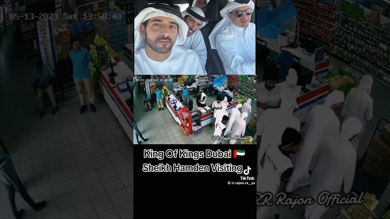 king of Dubai sheikh Hamdan checking price and super market #views #dubai
