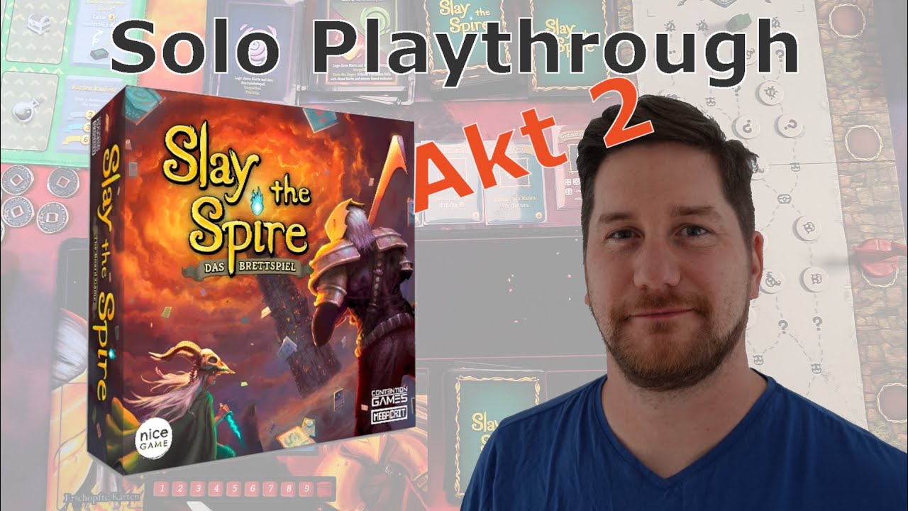 Slay The Spire - Das Brettspiel - Regeln + Solo Playthrough - Der Eiserne - Akt 2