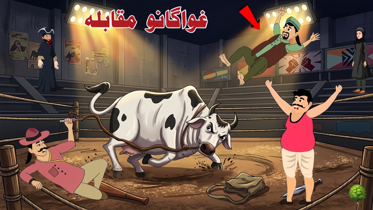 Bull Fight | Pashto New Story |Pashto Cartoon 2026 | Khan And Sultan Cartoon 