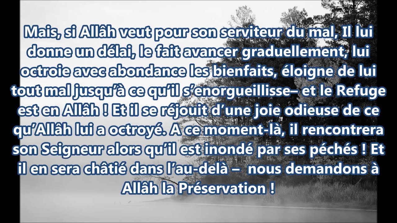 Parmi les signes de l'Agrément d'Allah envers le serviteur- Shaykh Al Utheymîne