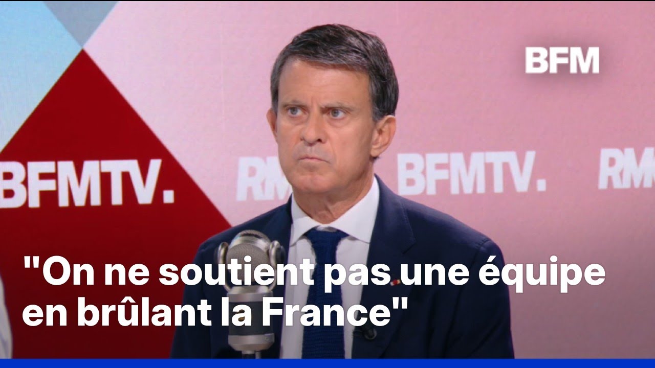 D&eacute;bordements apr&egrave;s le sacre du PSG: pour Manuel Valls r&eacute;clame 