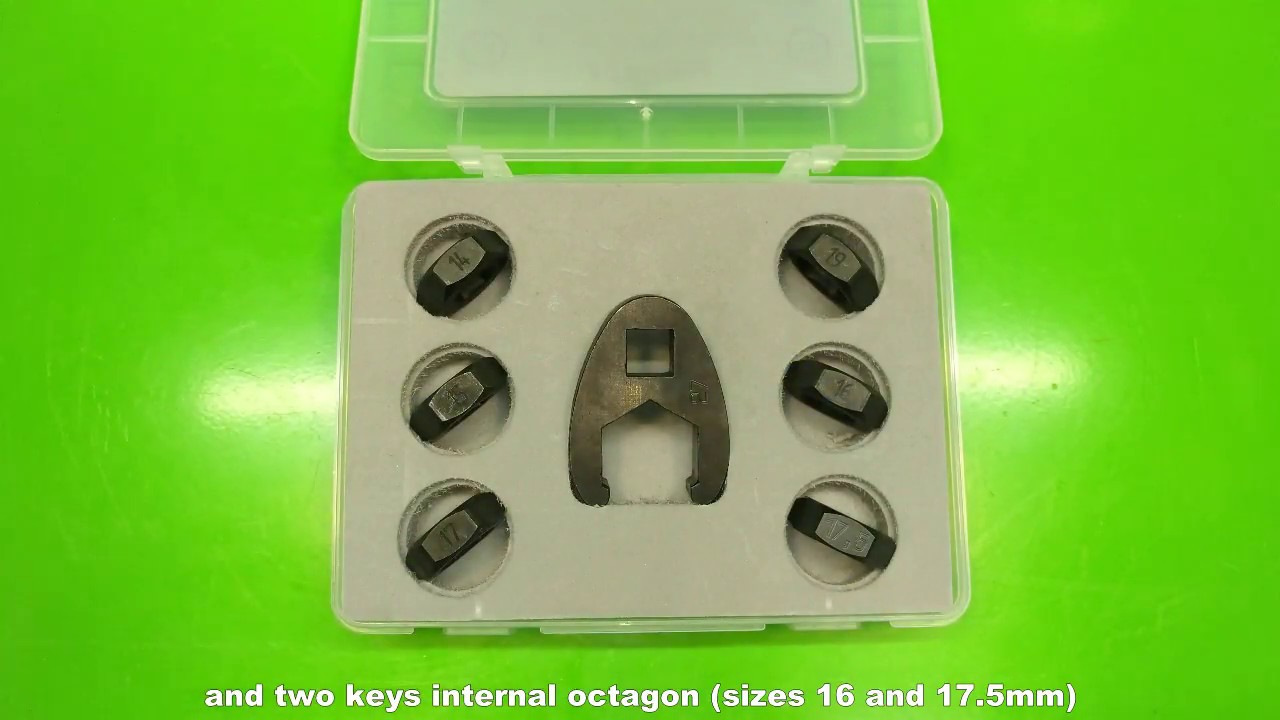 DL-UNI50050 (without flange). Set of keys for tightening the nozzle nut of CR injectors