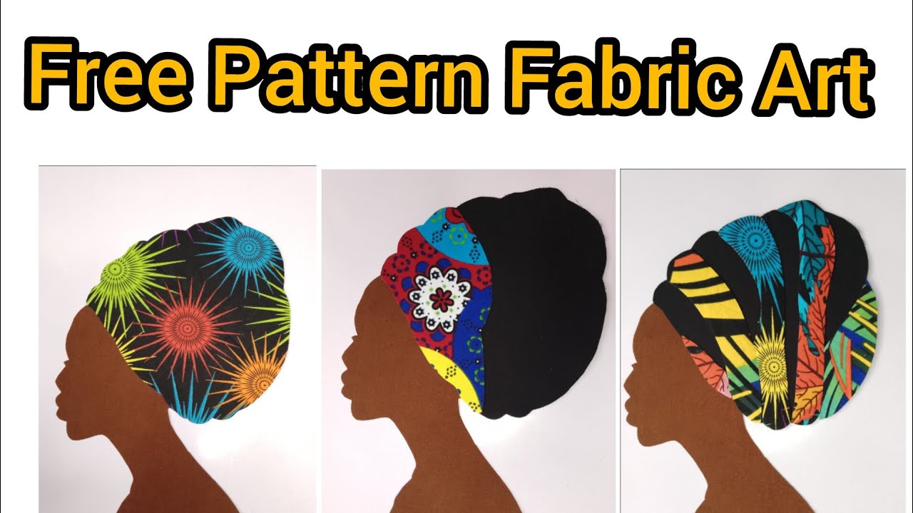 FREE FABRIC ART PATTERN TUTORIAL/BEGINNER FRIENDLY