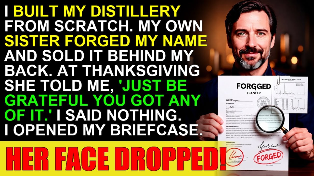 My Sister Forged My Signature on Thanksgiving — She Forgot I Catch Forgers | Single Dad Stories