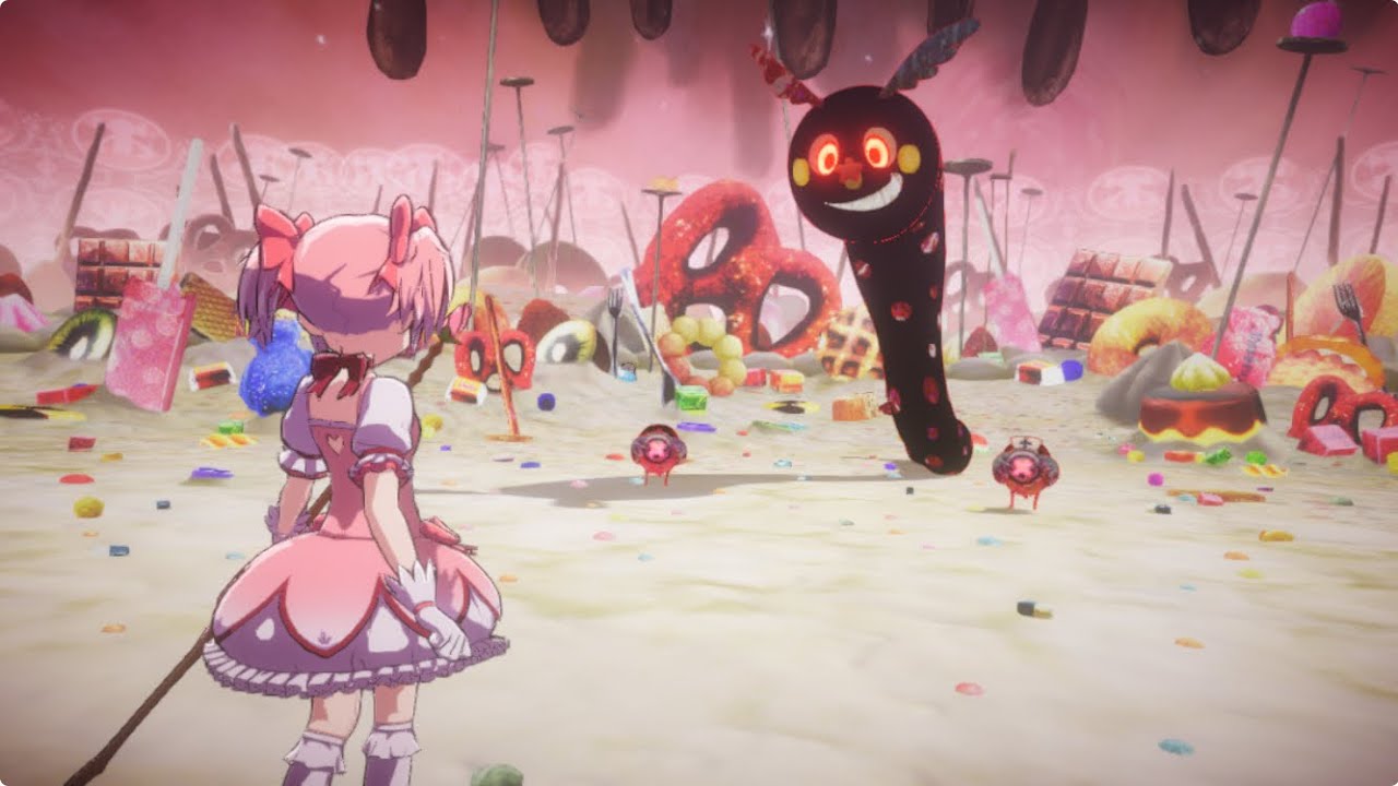 まどか、ほむら、やちよ、いろはを入れてお菓子の魔女Nightmareモードやってみた。