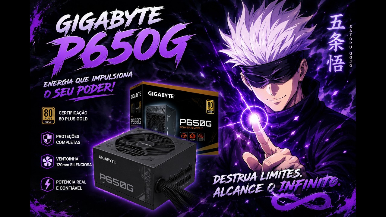 ⚡Chegou! Unboxing da minha nova fonte da gigabyte 🔥