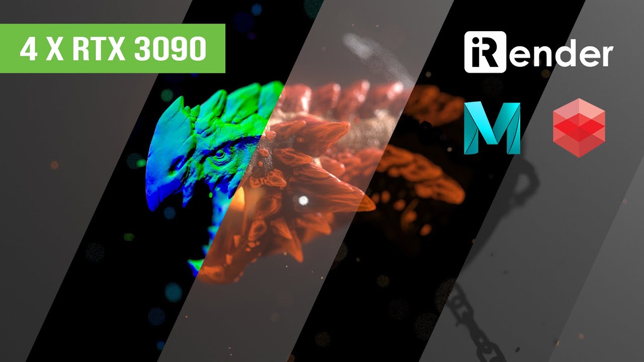 Powerful Render Farm for Maya & Redshift with 4 x RTX 3090 | iRender Cloud Rendering