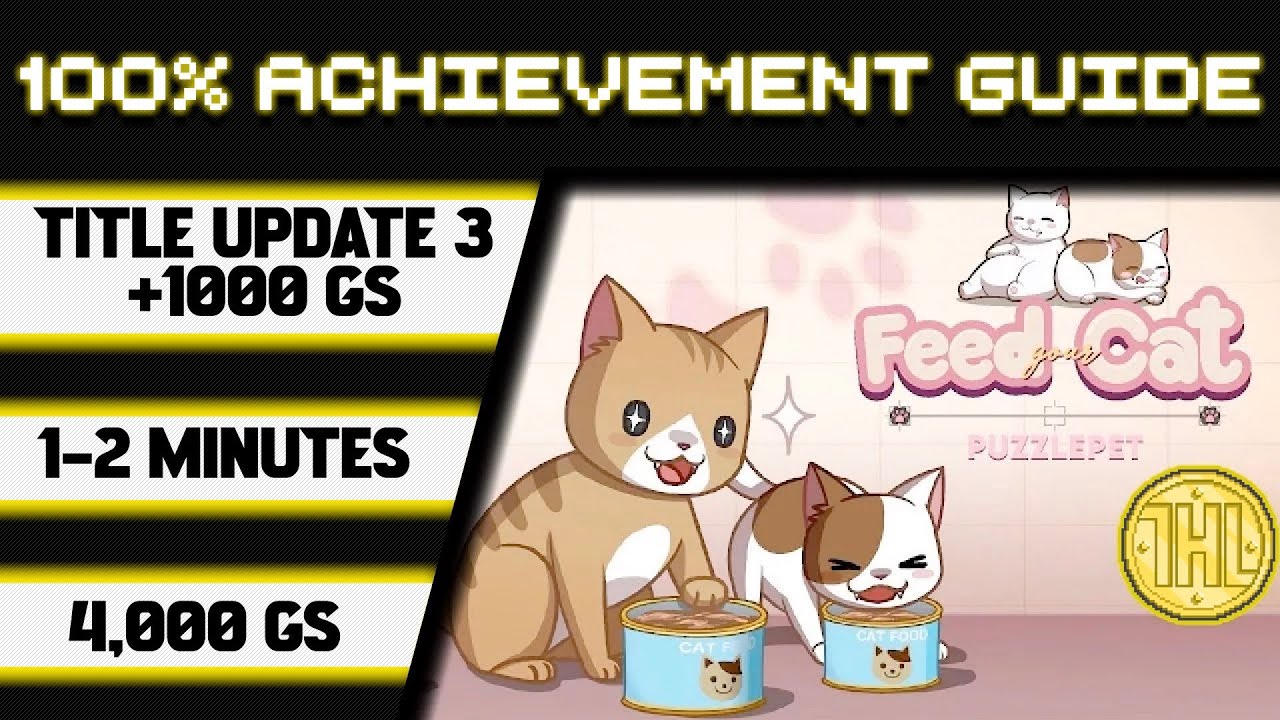 PuzzlePet - Накормите свою кошку (обновление 3), прохождение на 100% * 1000 GS за 1-2 минуты *