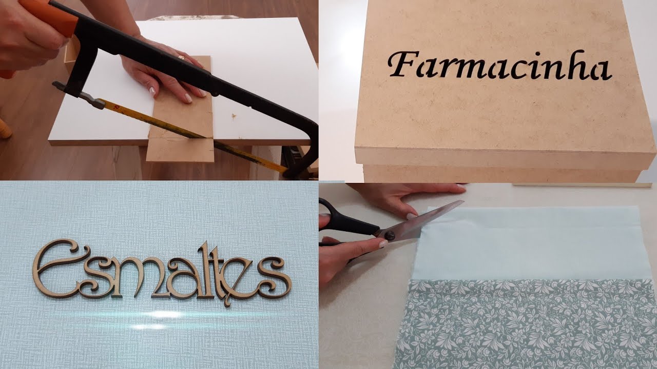 CAIXA DE ESMALTES #caixademdf | Transforma&ccedil;&atilde;o no Passo a Passo