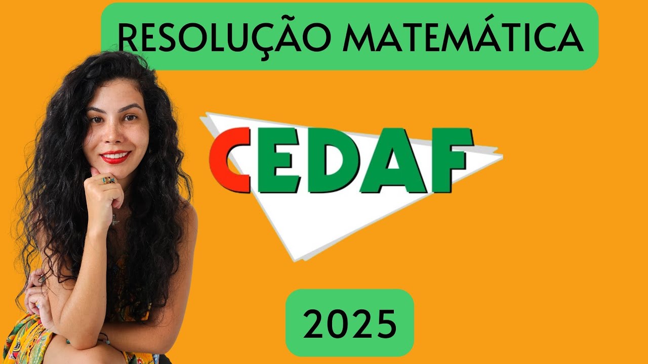 CEDAF 2025 Matemática #gabaritocedaf #cedaf2025