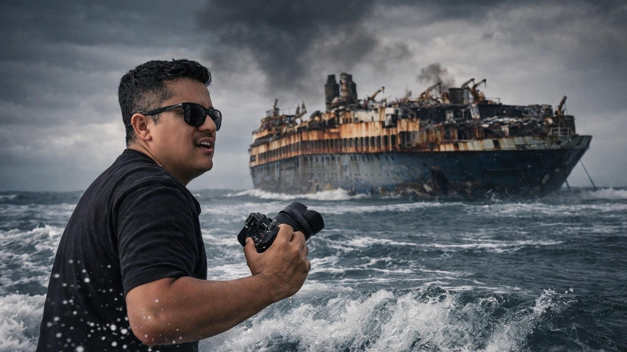 Entro a CRUCERO ABANDONADO /  El barco abandonado en Alvarado Veracruz  / Crucero abandonado