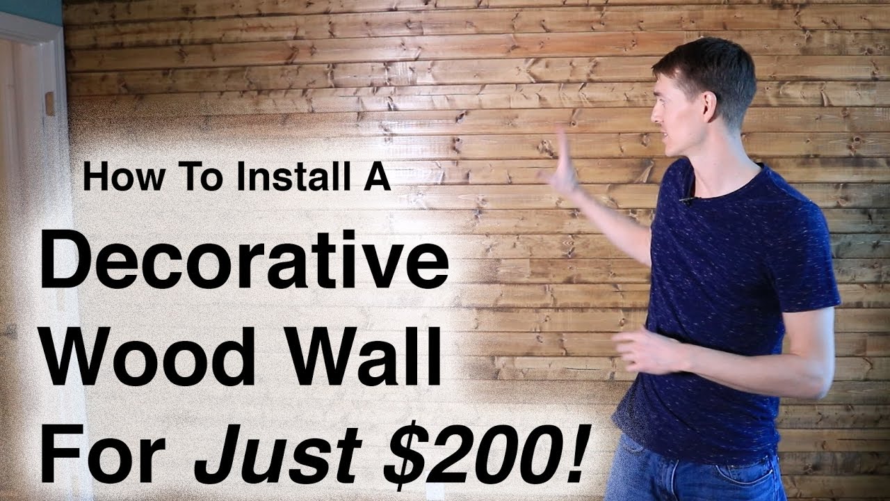 How to Install a Decorative Wood Wall For Less than $200