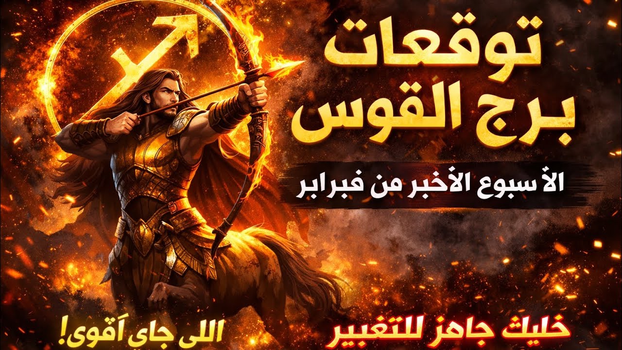برج القوس ♐ قراءه توقعات عامه اسبوعيه برج القوس ♐ الاسبوع الاخير من فبراير الاثنين ٢/٢٣الي٣/٢♐