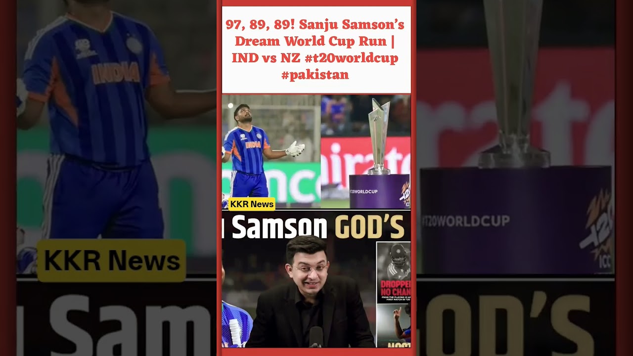 97, 89, 89! Sanju Samson&rsquo;s Dream World Cup Run | IND vs NZ #t20worldcup #pakistan