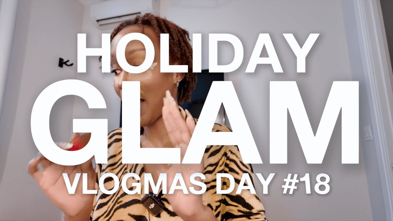 Праздничный гламур с изогнутыми линиями | VLOGMAS День 18