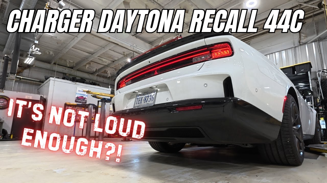 The Government Thinks The Charger Daytona EV Isn't Loud Enough? | Recall 44C - What You Need To Know